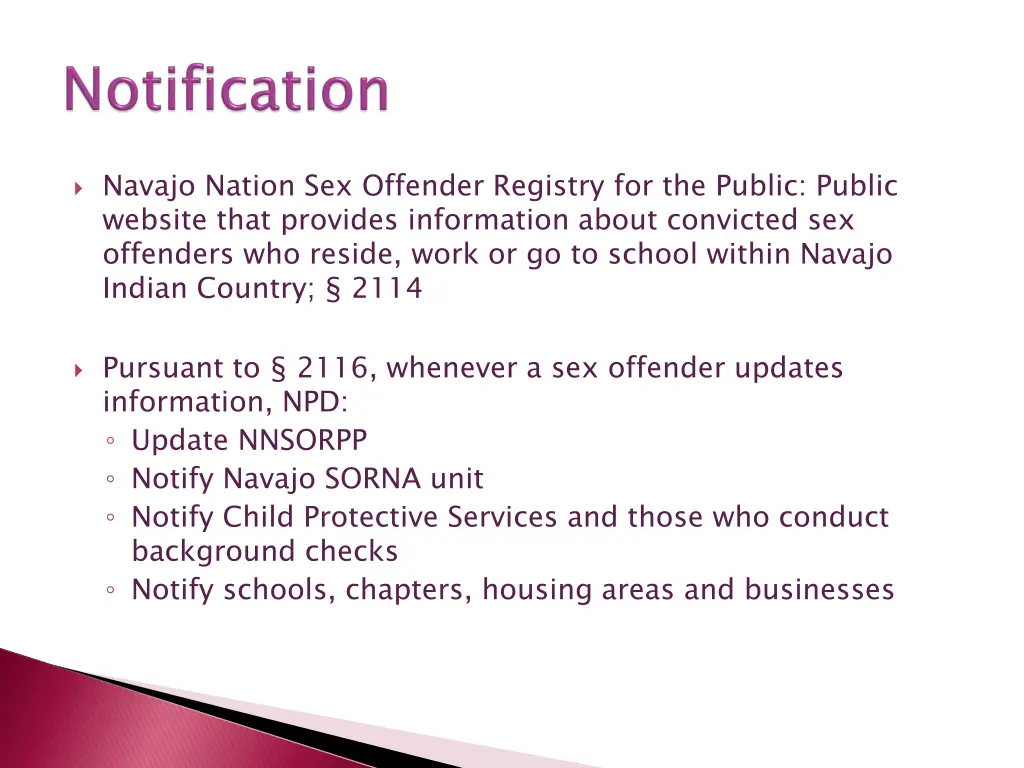 navajo nation sex offender registry