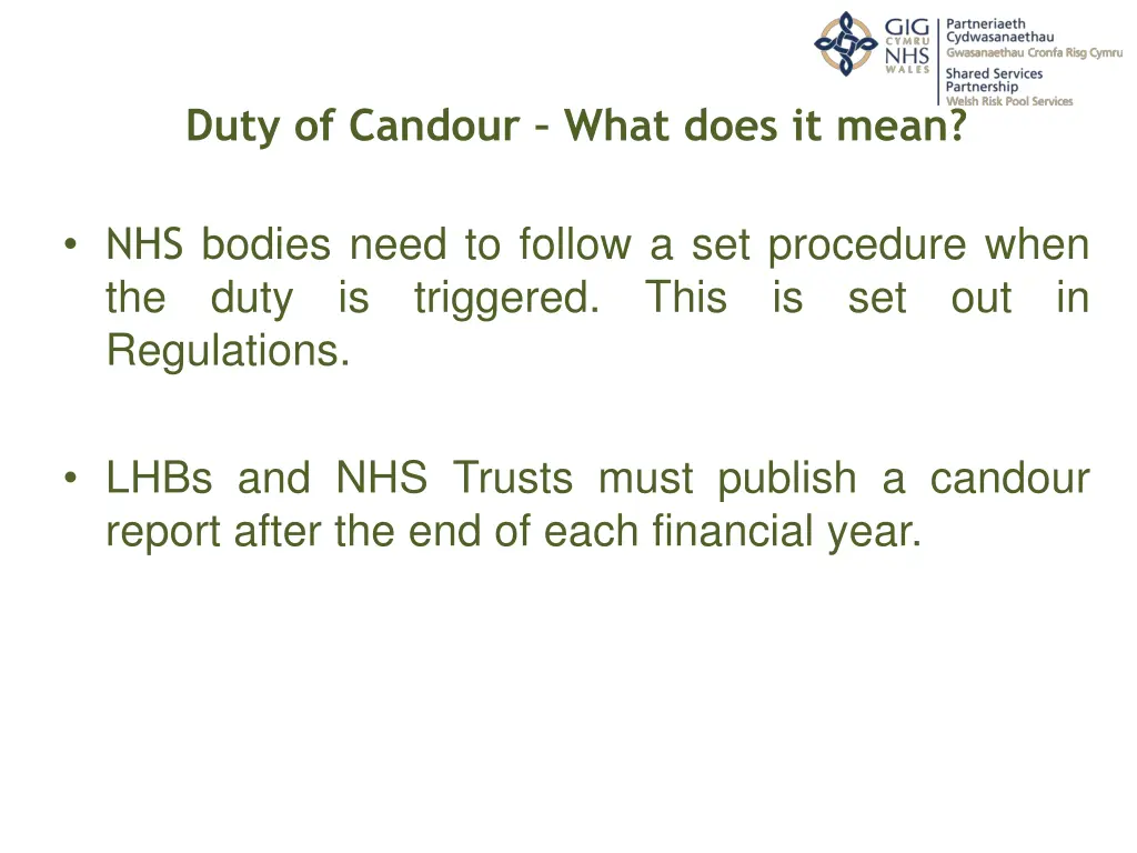 duty of candour what does it mean