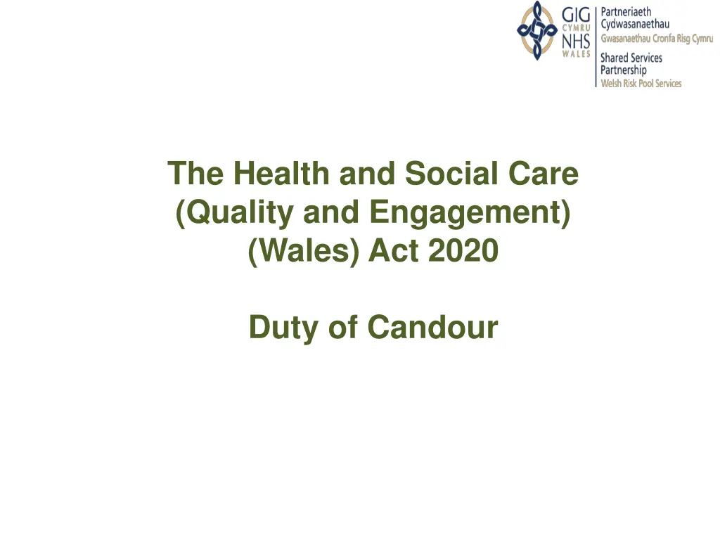 the health and social care quality and engagement