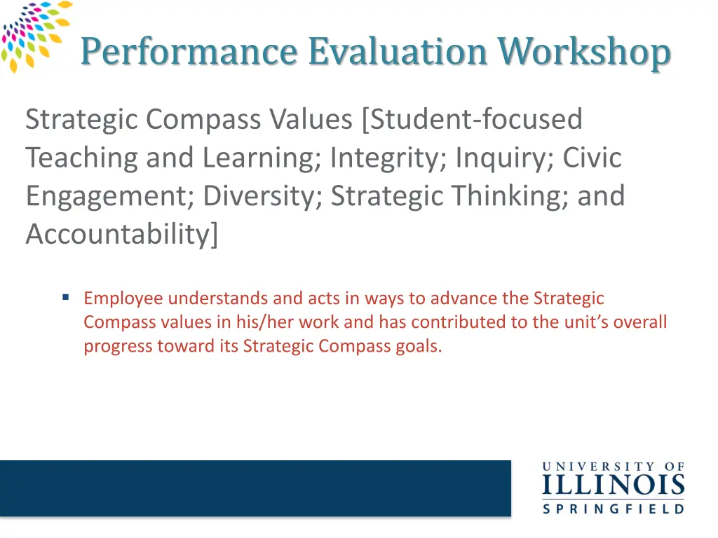 performance evaluation workshop 16