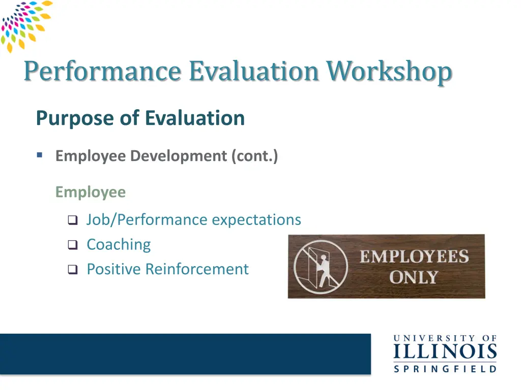 performance evaluation workshop 2