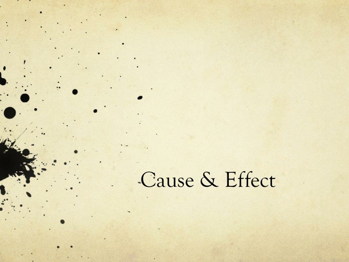 cause effect