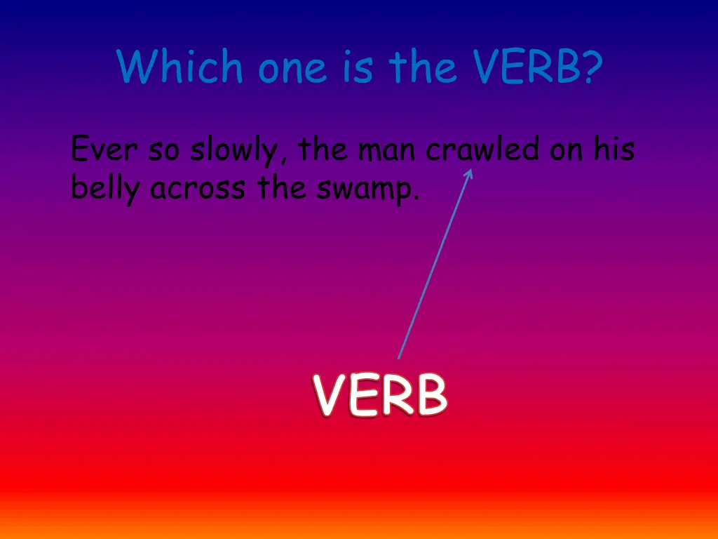 which one is the verb 1