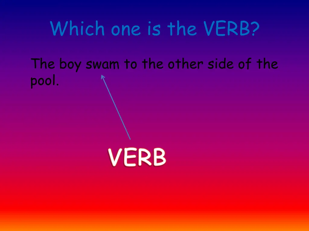 which one is the verb