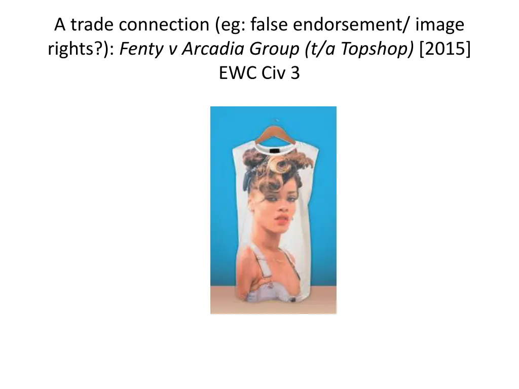 a trade connection eg false endorsement image