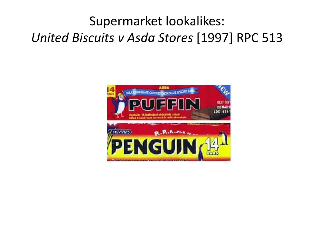 supermarket lookalikes united biscuits v asda