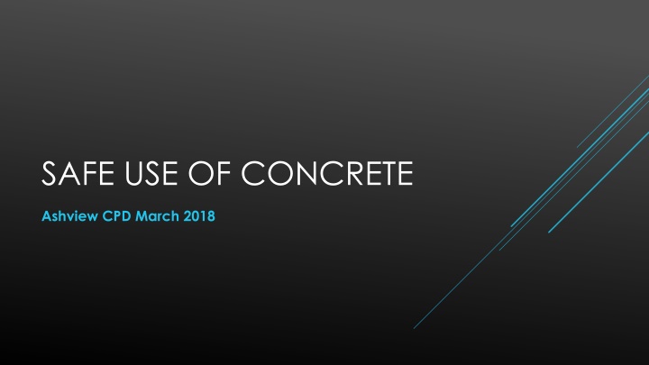 safe use of concrete