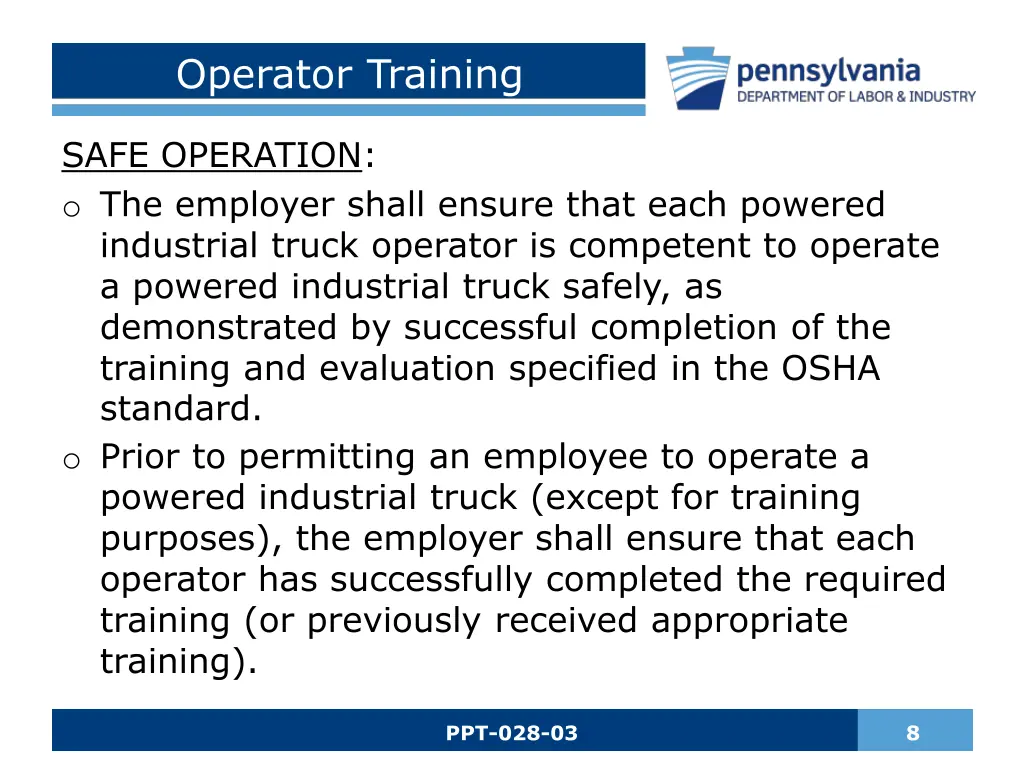 operator training 1