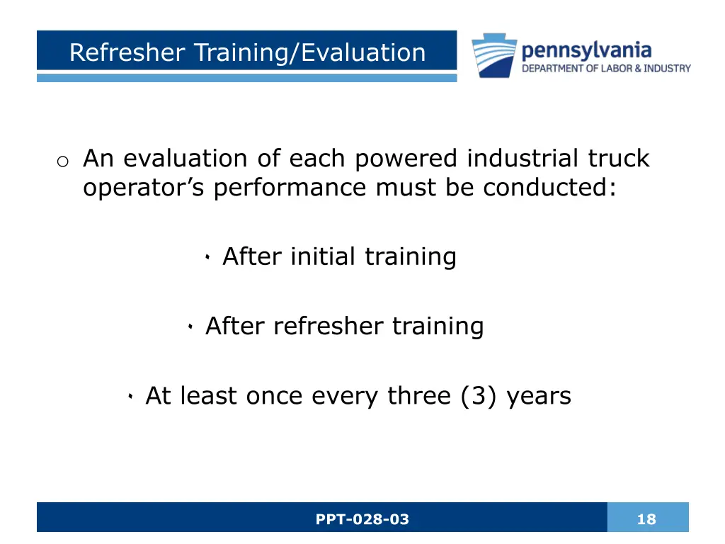 refresher training evaluation 1