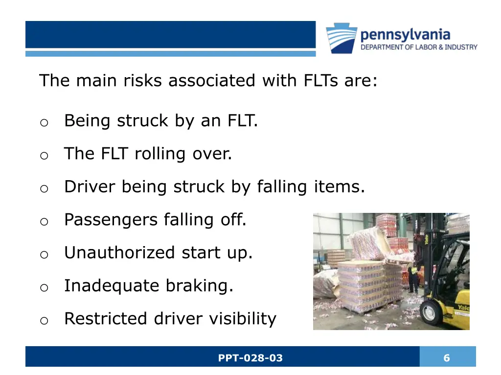 the main risks associated with flts are