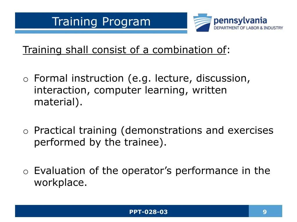 training program