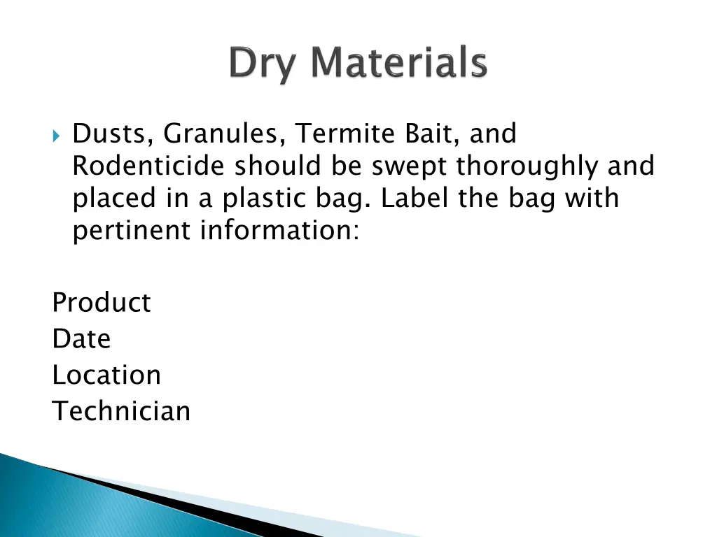 dusts granules termite bait and rodenticide