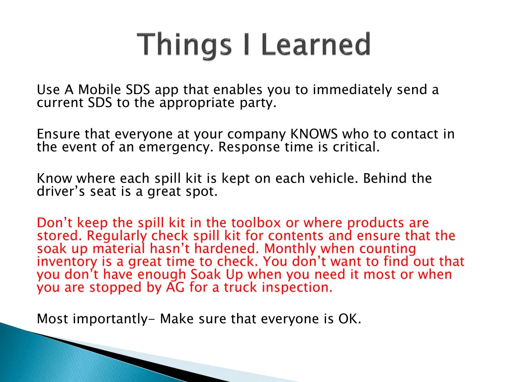 use a mobile sds app that enables