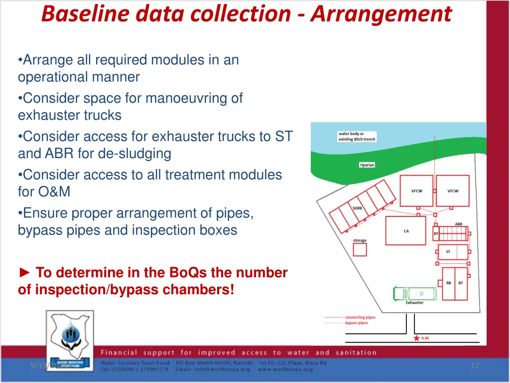 baseline data collection arrangement