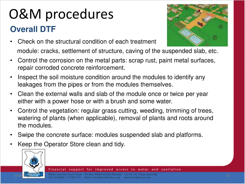 o m procedures overall dtf