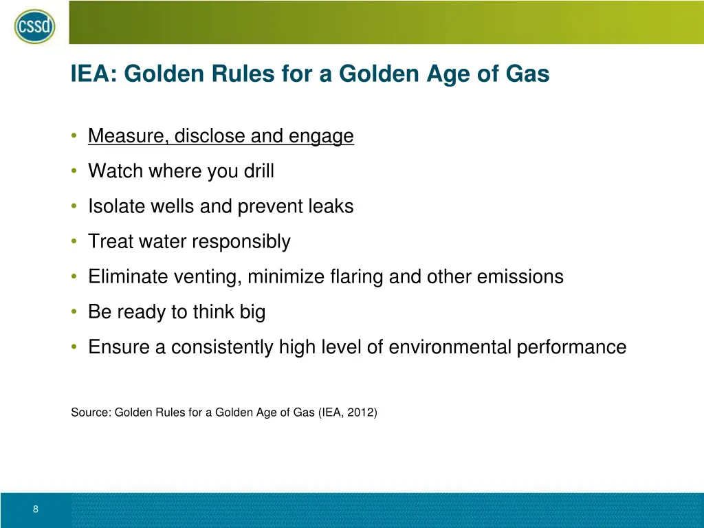 iea golden rules for a golden age of gas