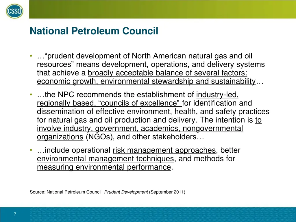 national petroleum council