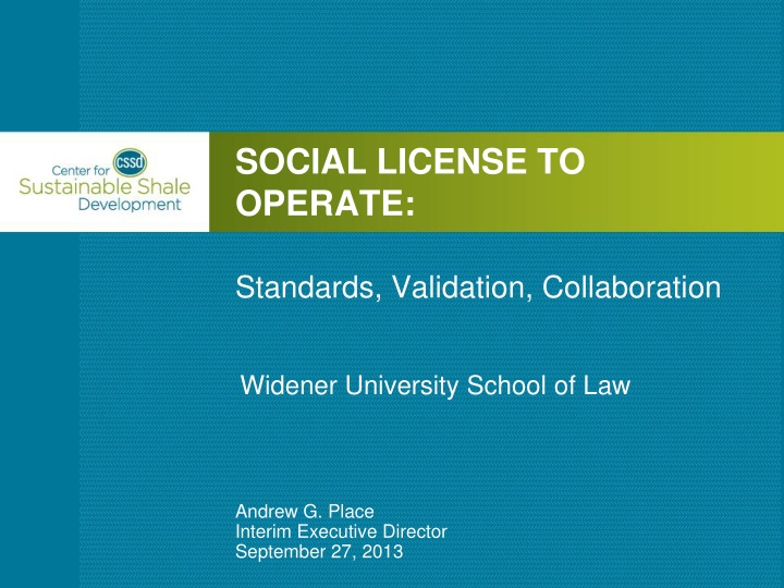 social license to operate