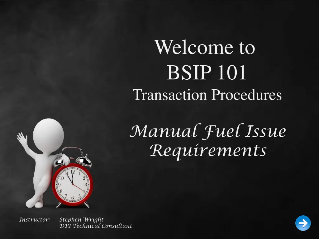 welcome to bsip 101 transaction procedures