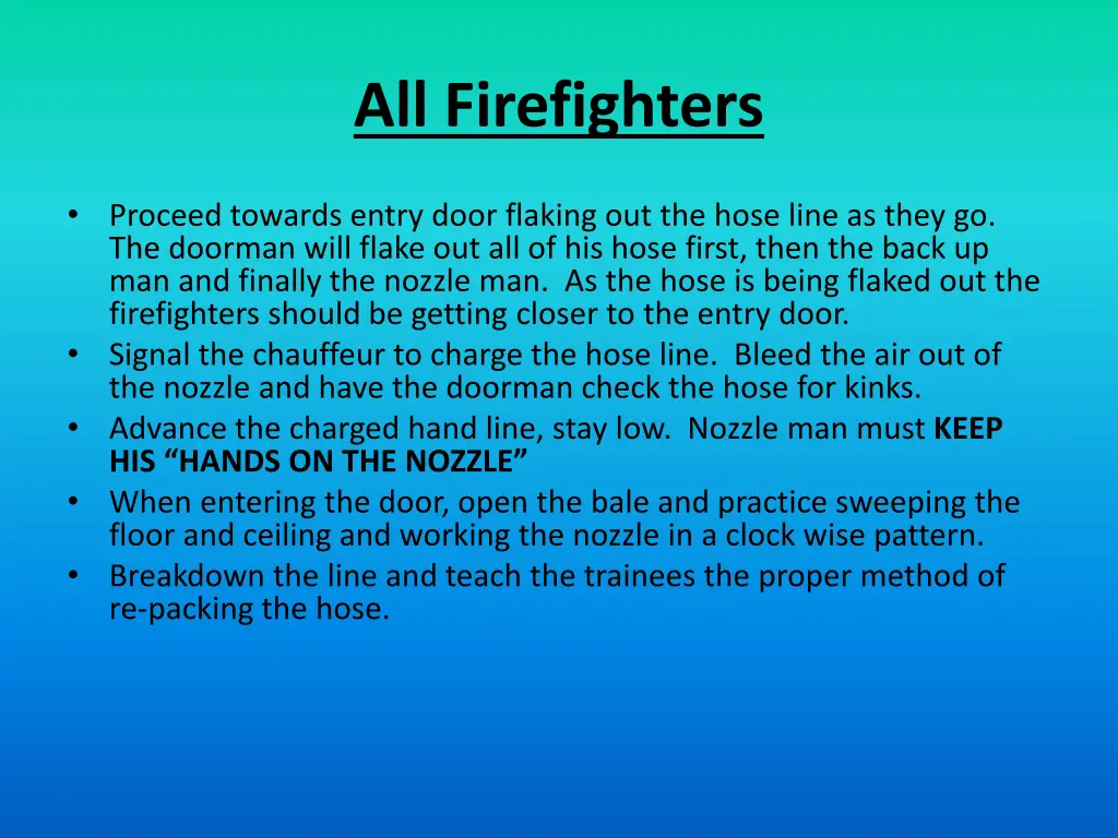 all firefighters