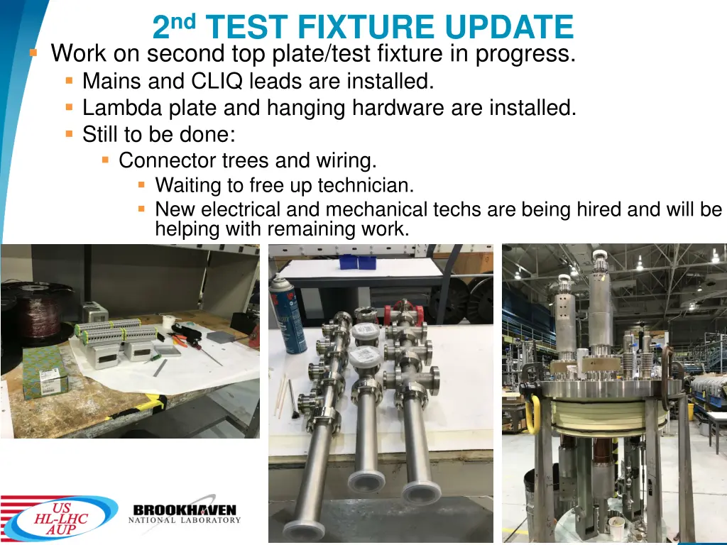 2 nd test fixture update work on second top plate