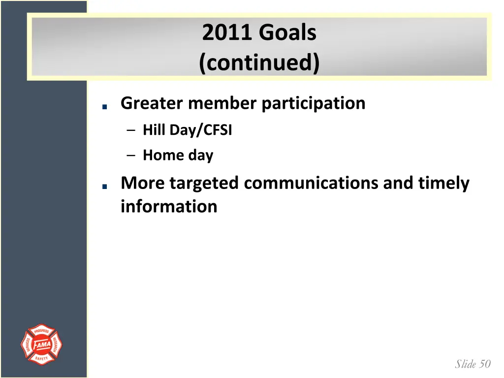 2011 goals continued 1