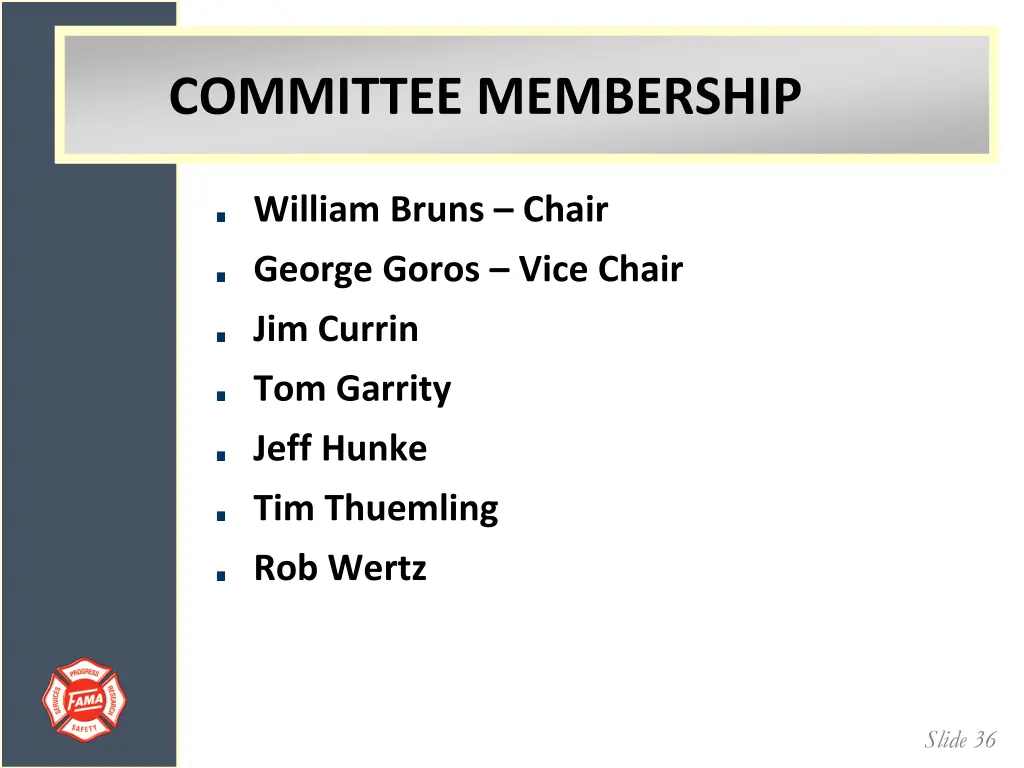 committee membership