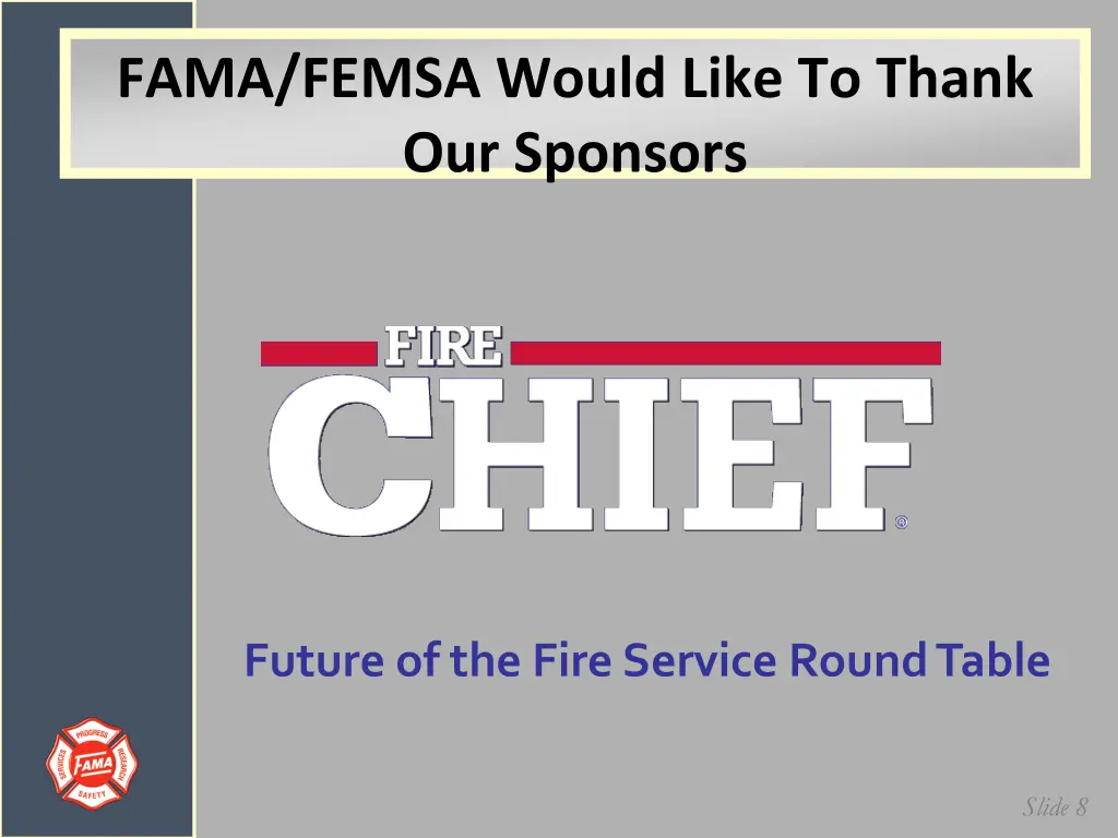 fama femsa would like to thank our sponsors 3