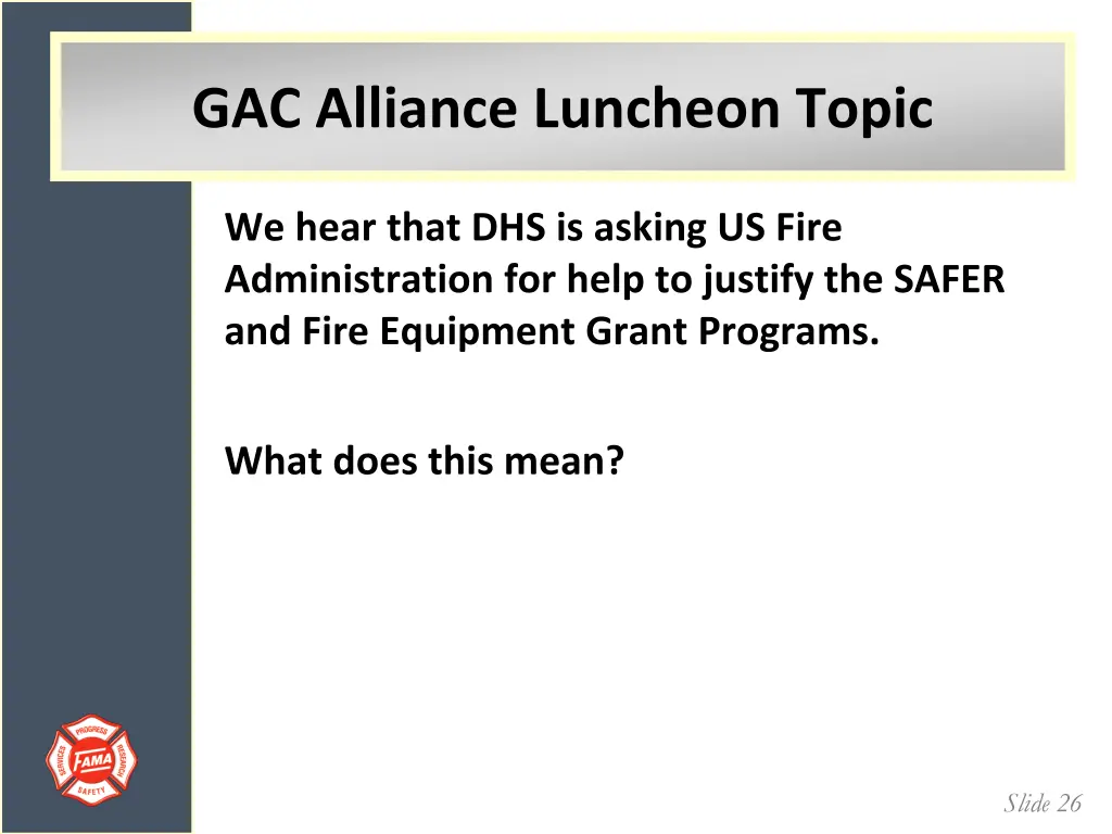 gac alliance luncheon topic