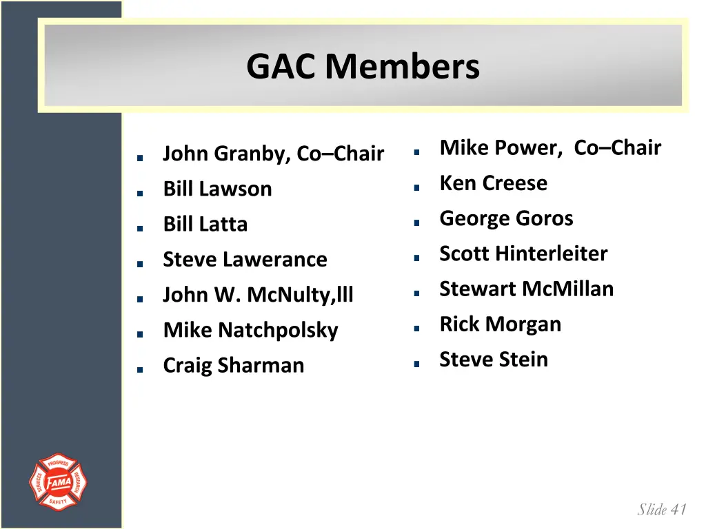 gac members