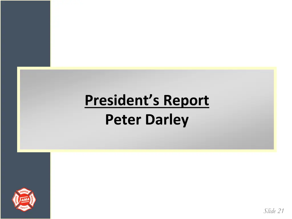 president s report peter darley