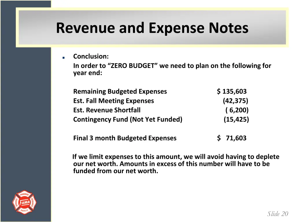 revenue and expense notes 3