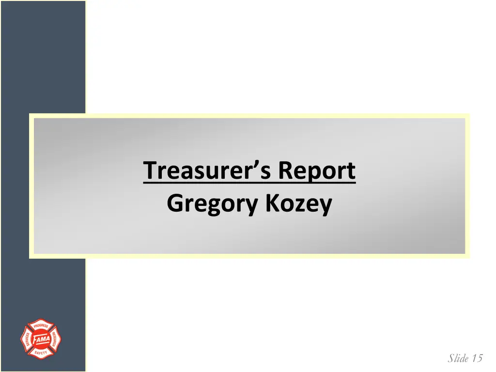 treasurer s report gregory kozey