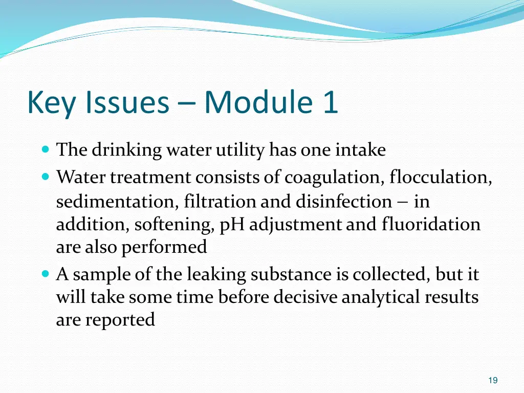 key issues module 1