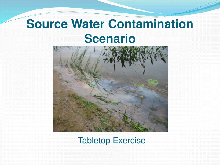 source water contamination scenario