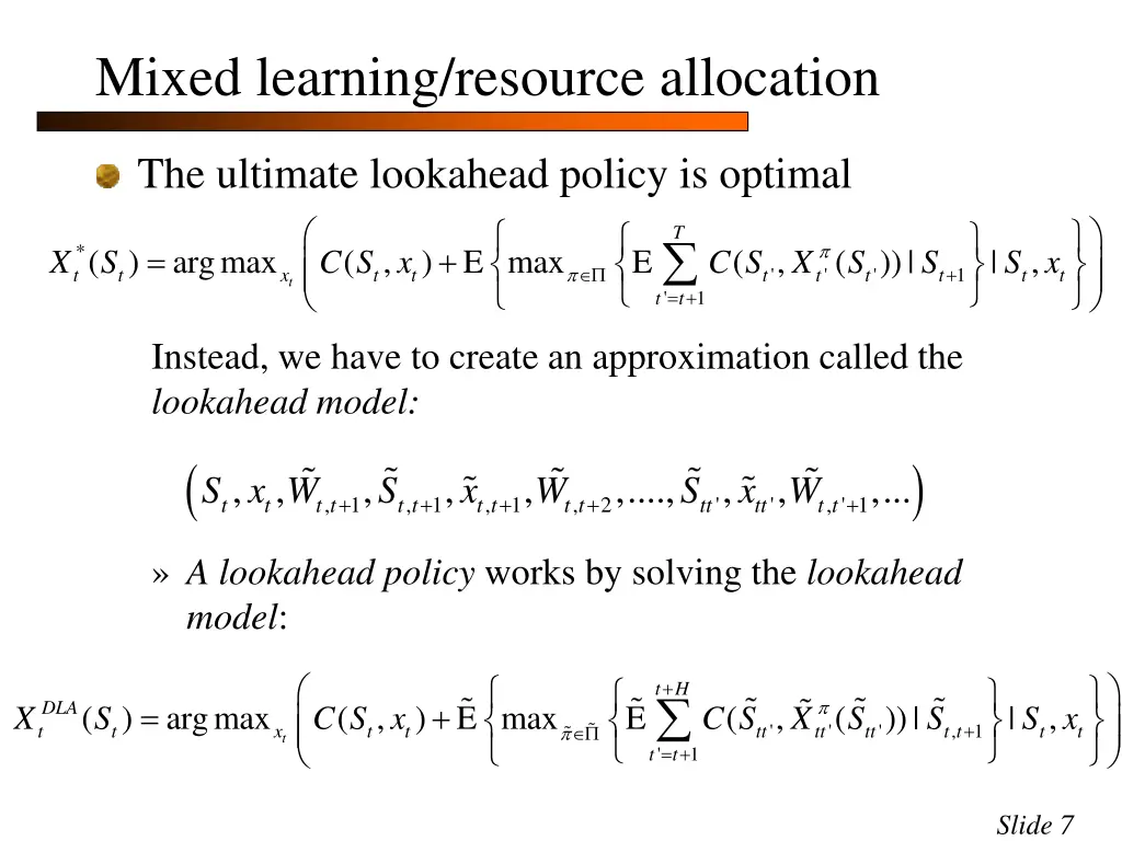 mixed learning resource allocation 4