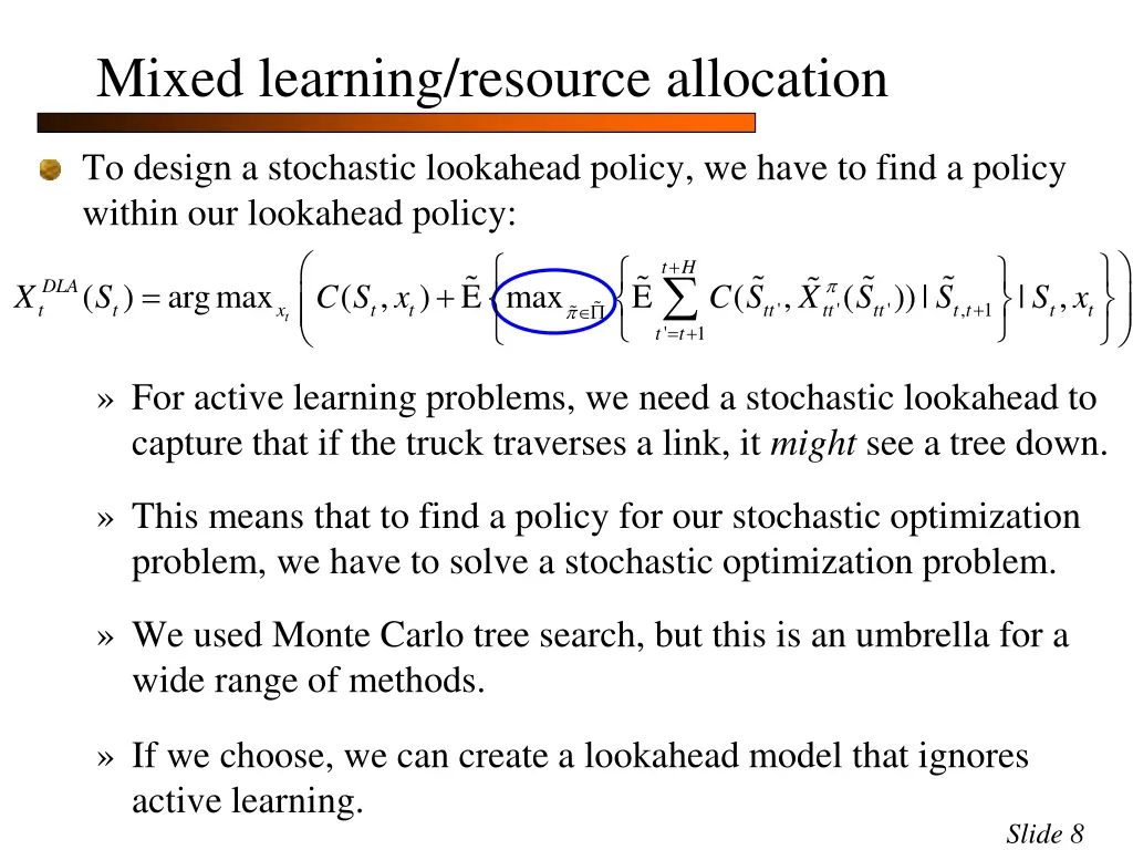 mixed learning resource allocation 5