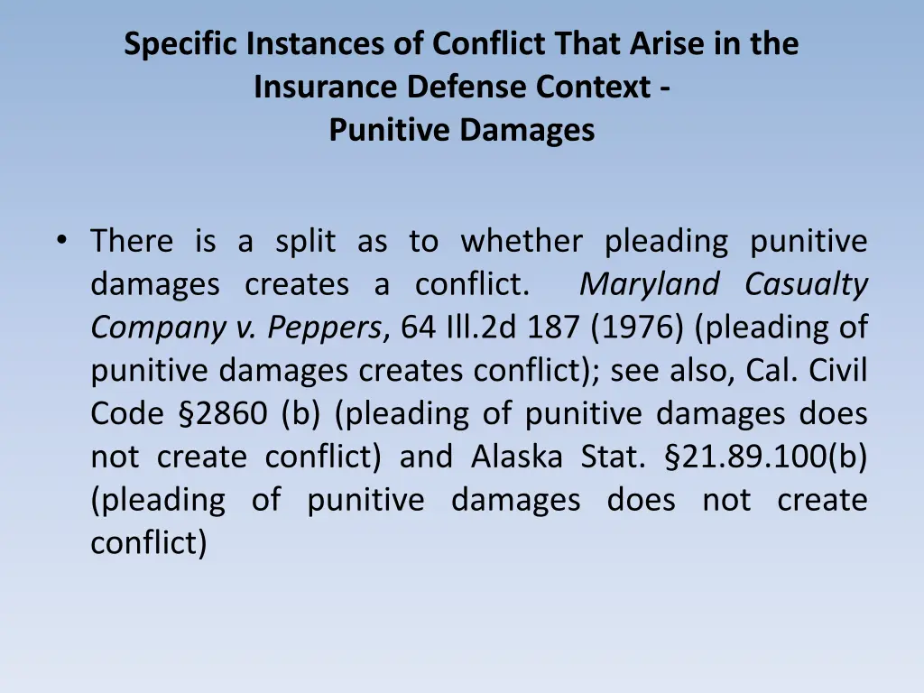 specific instances of conflict that arise 1