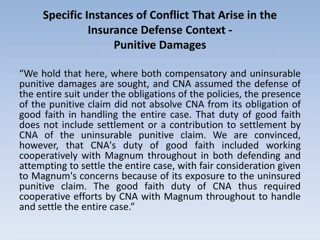 specific instances of conflict that arise 3