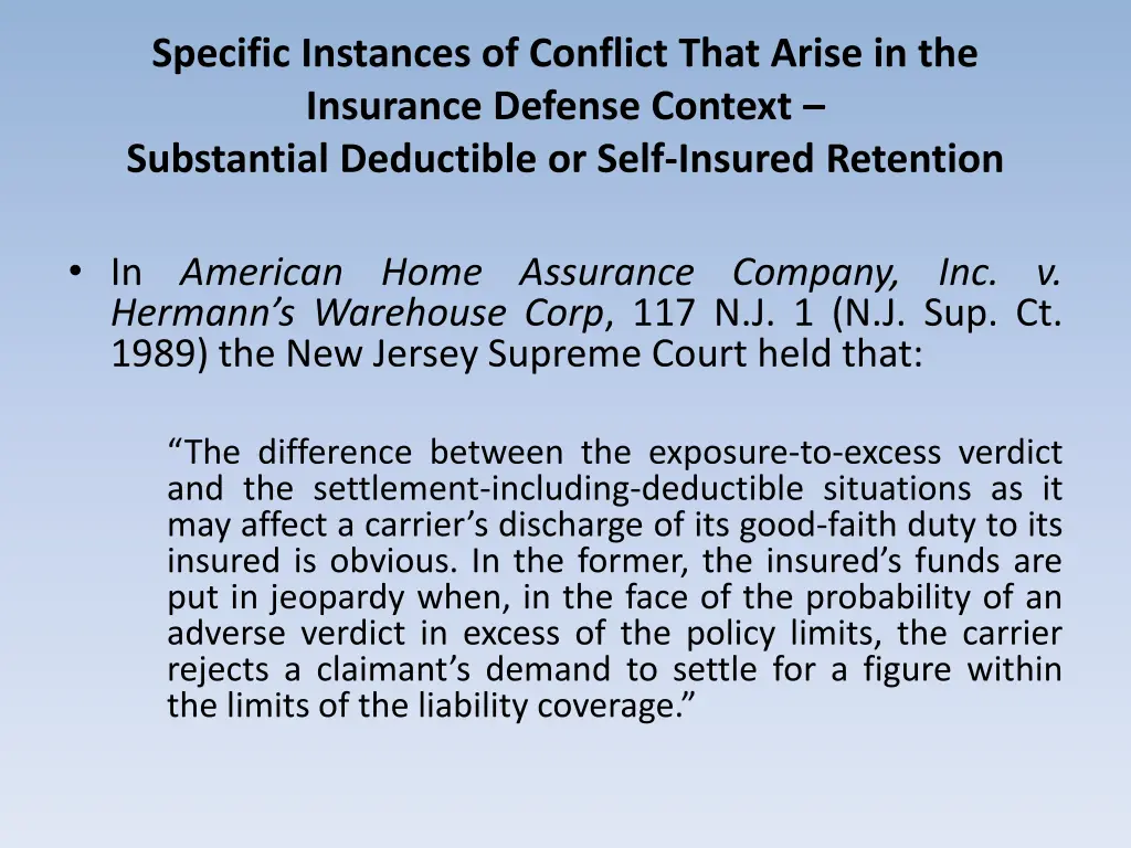 specific instances of conflict that arise 4