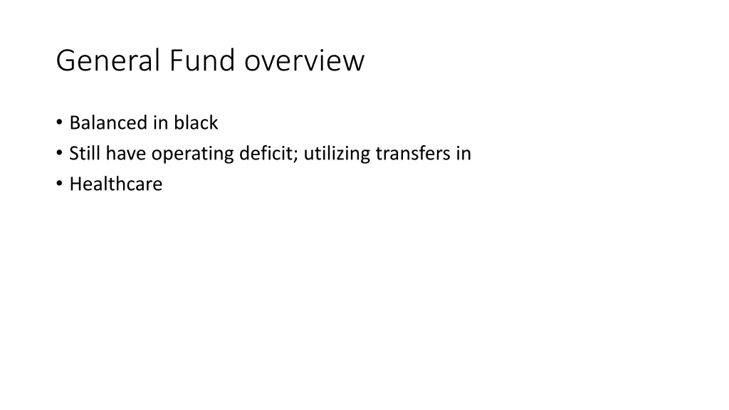 general fund overview