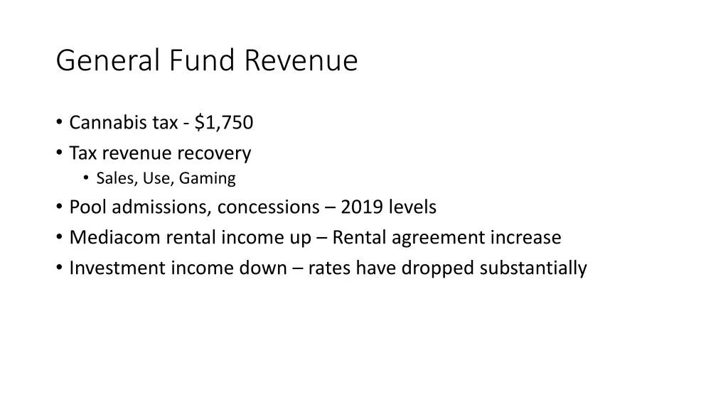 general fund revenue