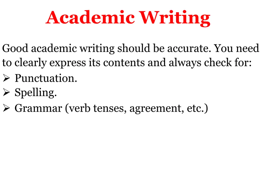 academic writing