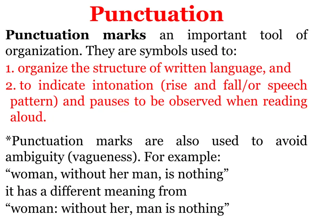 punctuation