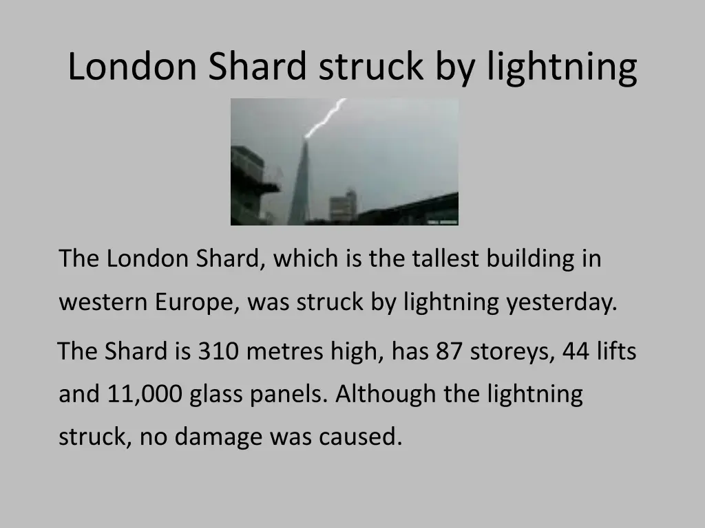 london shard struck by lightning 1