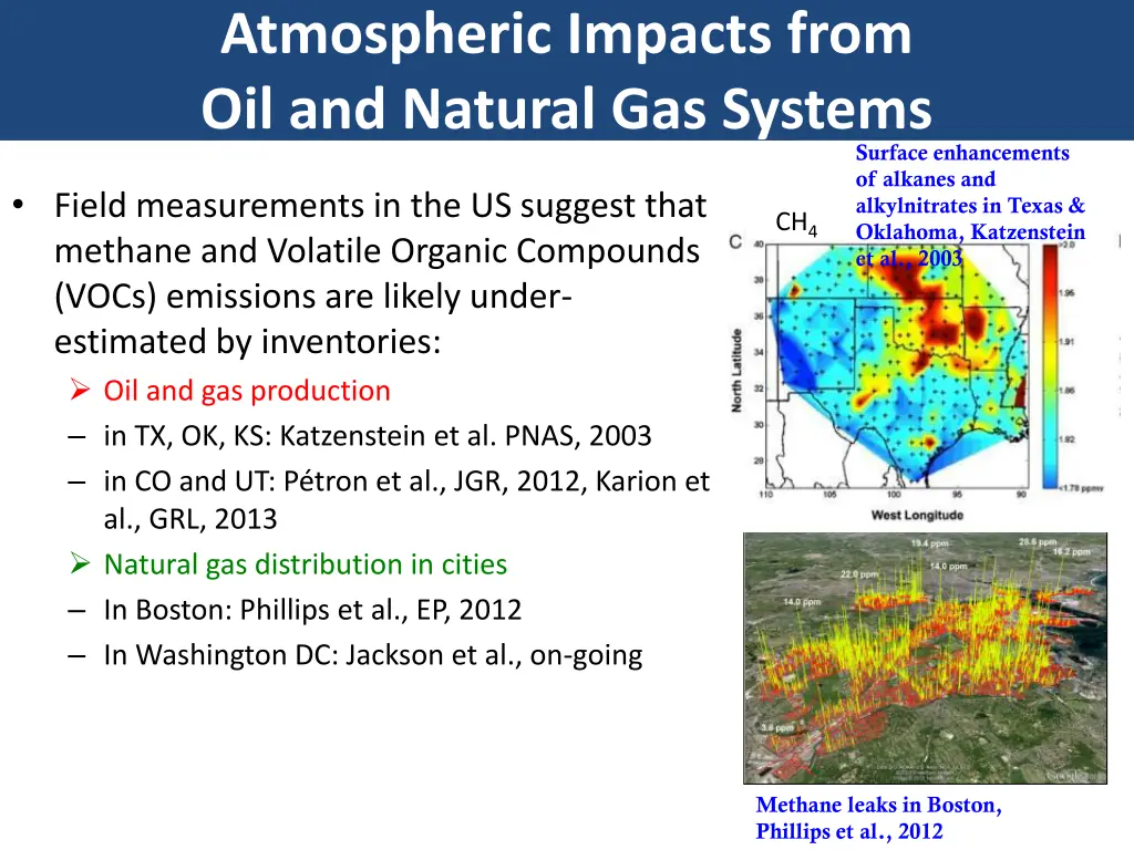 atmospheric impacts from oil and natural