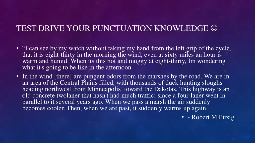 test drive your punctuation knowledge