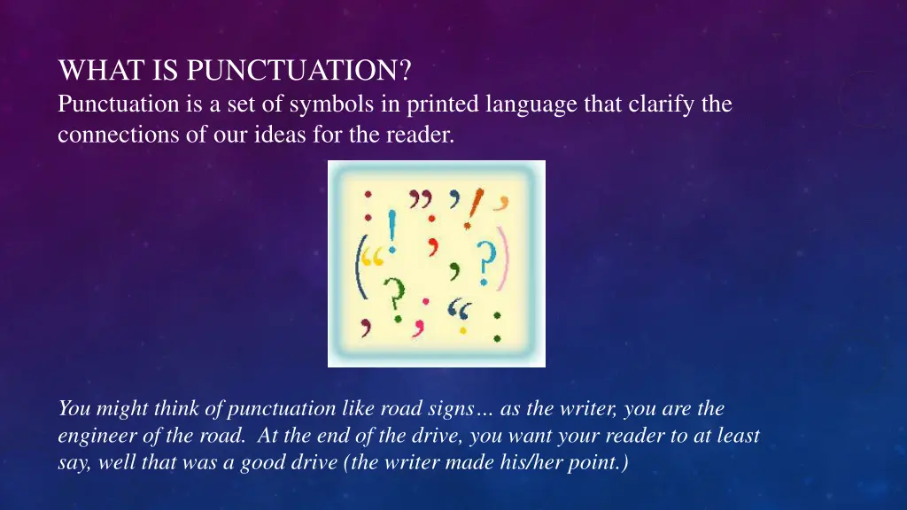 what is punctuation punctuation