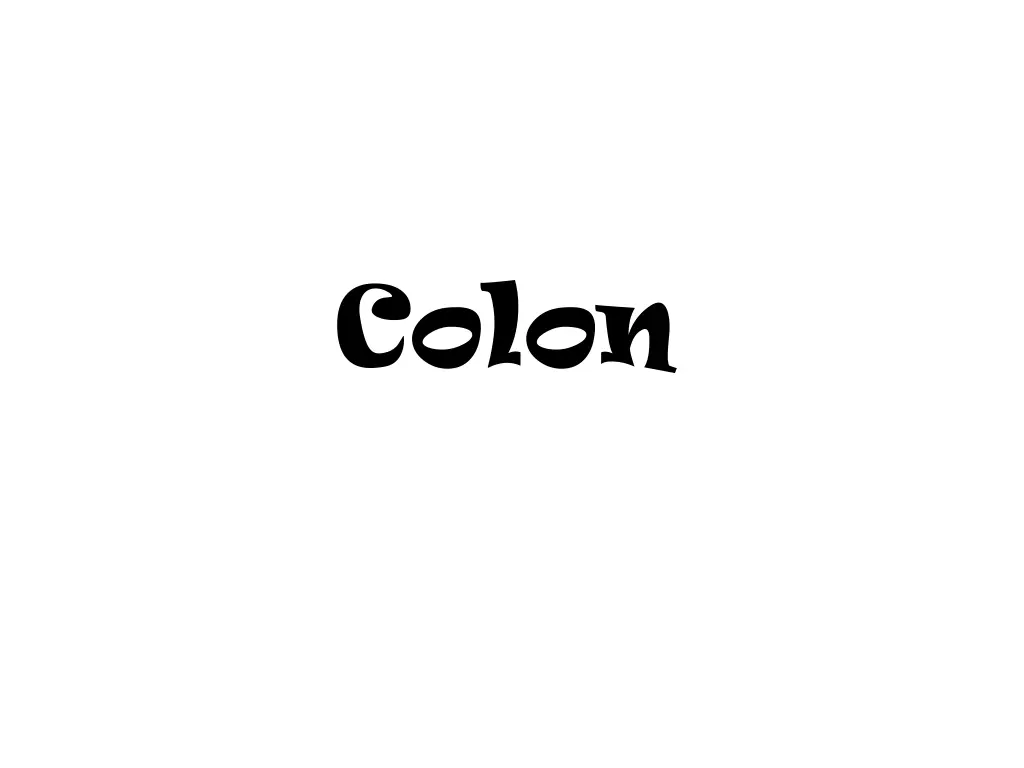 colon 1