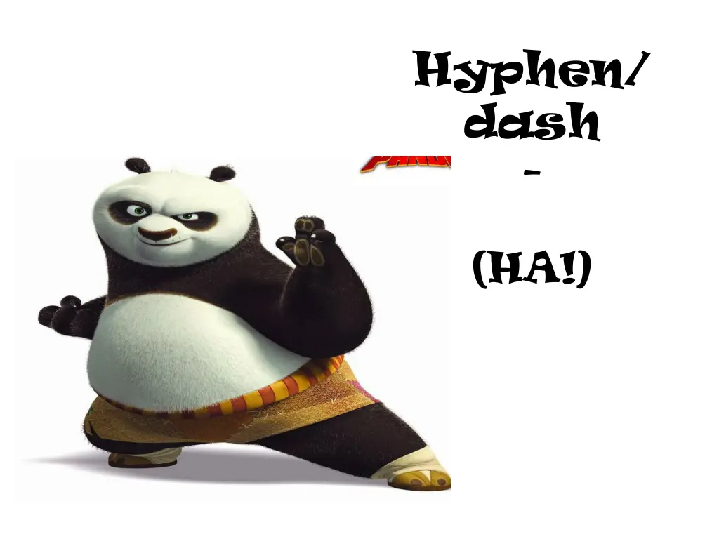 hyphen dash